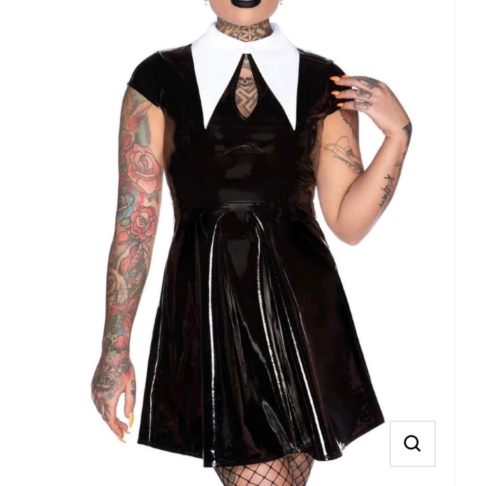 New! Killstar Generation Hex Gloss Skater Dress Large